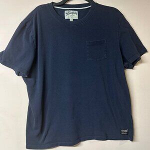 Y2K Navy Regular Fit T-Shirt Men’s XL Classic Workwear Casual Streetwear Retro